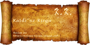 Kalász Kinga névjegykártya